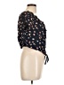 Rewind 100% Rayon Black Short Sleeve Blouse Size L - photo 4