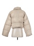 NA-KD 100% Polyurethane Solid Tan Snow Jacket Size EU 36 / US 6 - photo 2