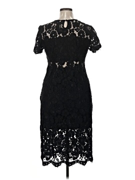 knee length dresses for ladies Neria White Satin And Lace Crew-Neck Maxi Dress With Draped Wrap-Ski  Club  L London