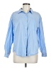 Maurices 100% Cotton Blue Long Sleeve Button-Down Shirt Size M - photo 1