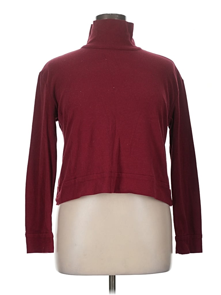 Pre-owned Buru Turtleneck Sweater In Burgundy