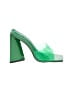 Public Desire Color Block Green Sandals Size 6 - photo 1