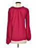 Kenar 100% Polyester Red Long Sleeve Blouse Size M - photo 2