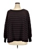 Jessica Simpson Stripes Burgundy Pullover Sweater Size 2X - photo 1