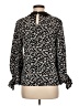 CeCe Black Long Sleeve Blouse Size M - photo 2