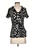 Fred David Black Short Sleeve Blouse Size S - photo 1