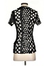 Fred David Black Short Sleeve Blouse Size S - photo 2