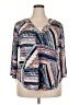 Bleeker & McDougal Blue 3/4 Sleeve Blouse Size 2X - photo 1