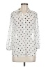 Joe Fresh Polka Dots White 3/4 Sleeve Blouse Size M - photo 1