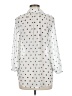 Joe Fresh Polka Dots White 3/4 Sleeve Blouse Size M - photo 2