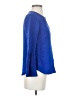 J.Crew 100% Silk Blue Long Sleeve Silk Top Size 4 - photo 4
