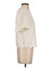 Express 100% Polyester Ivory Short Sleeve Blouse Size XS - photo 4