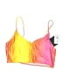 Volcom Color Block Yellow Swimsuit Top Size L - photo 1