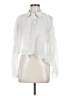 Topshop 100% Polyester Ivory Long Sleeve Blouse Size 8 - photo 1