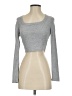 Shein Gray Long Sleeve T-Shirt Size 2 - photo 1