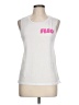 Fleo White Sleeveless T-Shirt Size L - photo 1