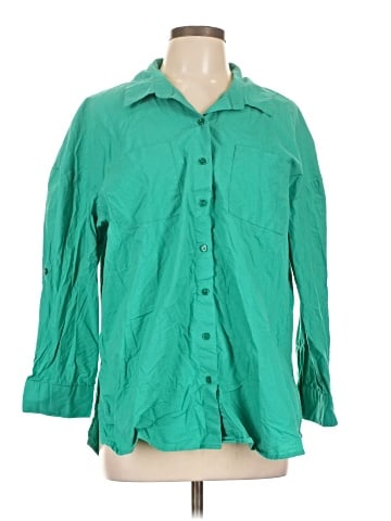 South Beach 3/4 Sleeve Button-Down Shirt (view 1)