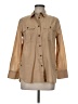 J.Crew 100% Cotton Tan 3/4 Sleeve Button-Down Shirt Size 6 - photo 1