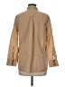 J.Crew 100% Cotton Tan 3/4 Sleeve Button-Down Shirt Size 6 - photo 2