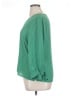 CeCe 100% Polyester Green Long Sleeve Blouse Size XL - photo 5