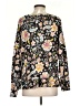 Ann Taylor LOFT 100% Cotton Floral Black Pullover Sweater Size S - photo 2