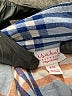 Isabel Maternity 100% Rayon Plaid Blue 3/4 Sleeve Button-Down Shirt Size XXL Maternity - photo 6