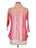 David Cline Pink 3/4 Sleeve Blouse Size M - photo 2