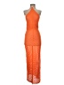 Unbranded Orange Cocktail Dress Size XXS (estimated) - photo 1