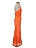 Unbranded Orange Cocktail Dress Size XXS (estimated) - photo 4