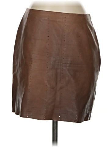 AKRIS Leather Skirt (view 1)
