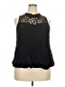 Rainbow Black Sleeveless Blouse Size 2X - photo 1