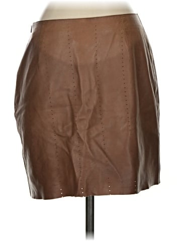 AKRIS Leather Skirt (view 2)