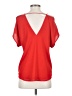 KLD Signature Red Short Sleeve Blouse Size S - photo 2