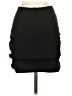 Solemio Solid Black Casual Skirt Size S - photo 2