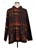 Susan Graver Plaid Brown Pullover Sweater Size 1X - photo 1