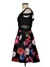 Xscape Floral Black Cocktail Dress Size 2 - photo 5