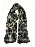 Unbranded Paisley Black Scarf One size - photo 1