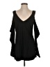 Beaufille 100% Viscose Solid Black 3/4 Sleeve Blouse Size 0 - photo 1