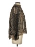 ALLSAINTS 100% Polyester Animal Print Brown Long Sleeve Blouse Size 2 - photo 4