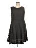 Sharagano 100% Polyester Gray Cocktail Dress Size 24w - photo 1