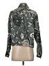 Unsubscribed 100% Silk Floral Tropical Green Long Sleeve Silk Top Size S - photo 2