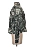 Unsubscribed 100% Silk Floral Tropical Green Long Sleeve Silk Top Size S - photo 5