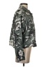 Unsubscribed 100% Silk Floral Tropical Green Long Sleeve Silk Top Size S - photo 4