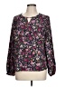 Unbranded Floral Purple Long Sleeve Blouse Size L (estimated) - photo 1