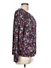 Unbranded Floral Purple Long Sleeve Blouse Size L (estimated) - photo 4