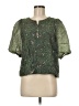 Splendid Green Short Sleeve Blouse Size M - photo 1