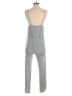 FancyQube 100% Cotton Solid Gray Jumpsuit Size S - photo 2