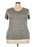 Athletic Works 100% Polyester Metallic Gray Active T-Shirt Size 3X - photo 1
