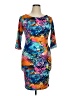 Nicki Minaj Graphic Blue Cocktail Dress Size XL - photo 1
