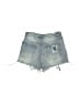 Almost Famous Blue Denim Shorts Size 9 - photo 2